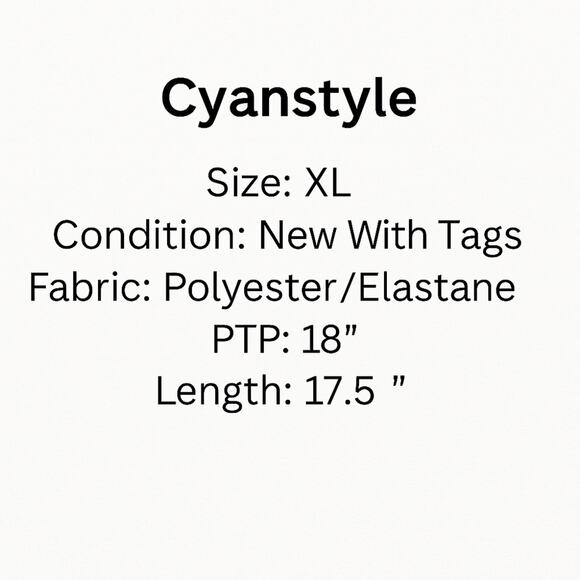 NWT Black Stretchy Tank Top (Size XL) - Picture 5 of 5